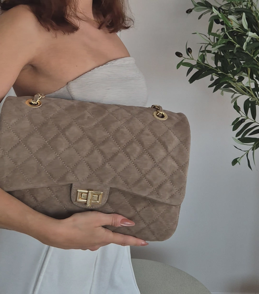 Torebka skórzana VELOUR 03 mocha