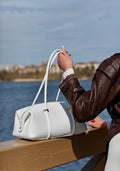 Torebka Skórzana BAGUETTE WHITE