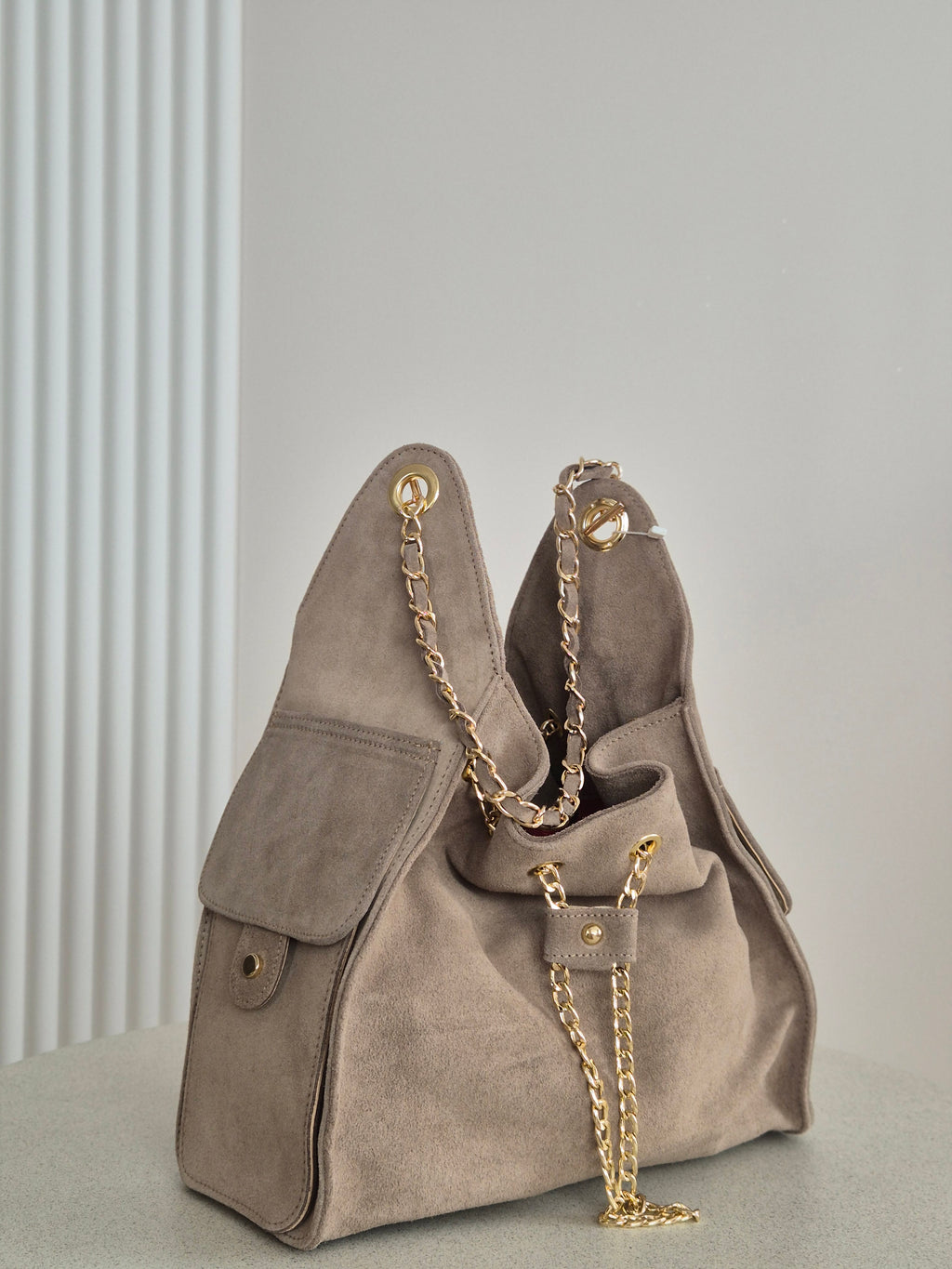 Torebka skórzana Hobo 01 Mocha