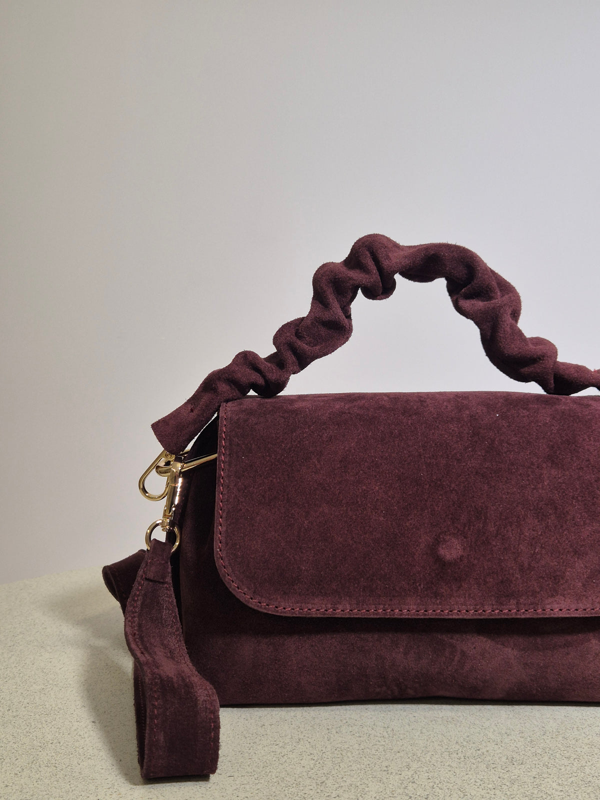 Torebka skórzana MATILDE premium bordo