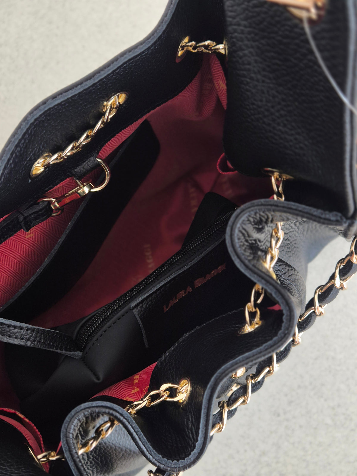 Torebka skórzana Hobo 01 black