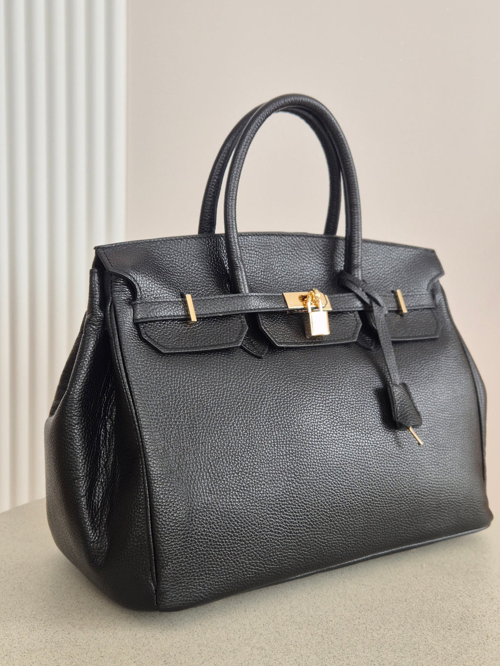 Torebka skórzana Erma Maxi 02 black