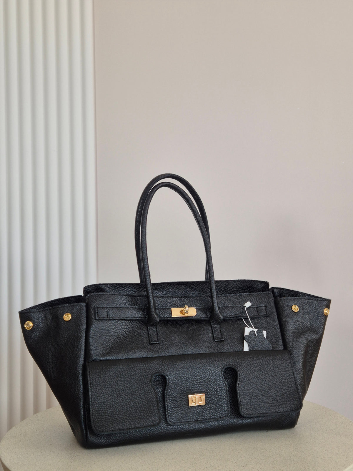 Torebka skórzana CITY MAXI black