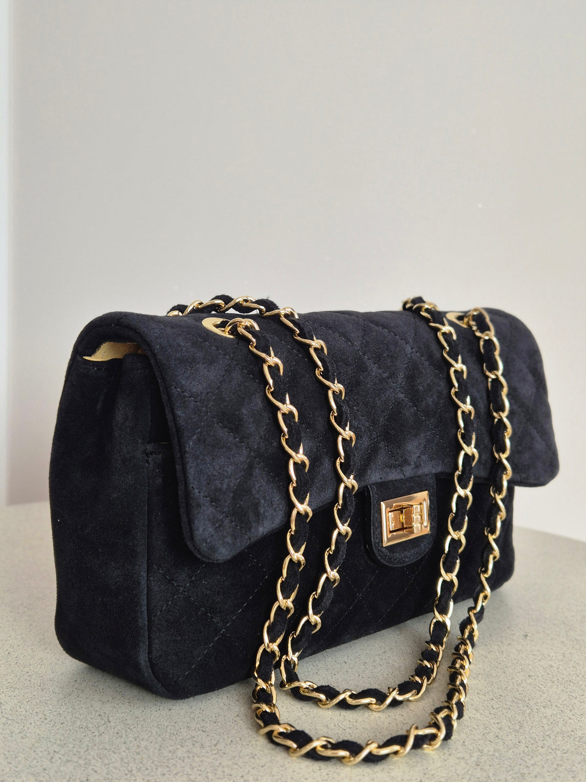 Torebka skórzana VELOUR 02 small black