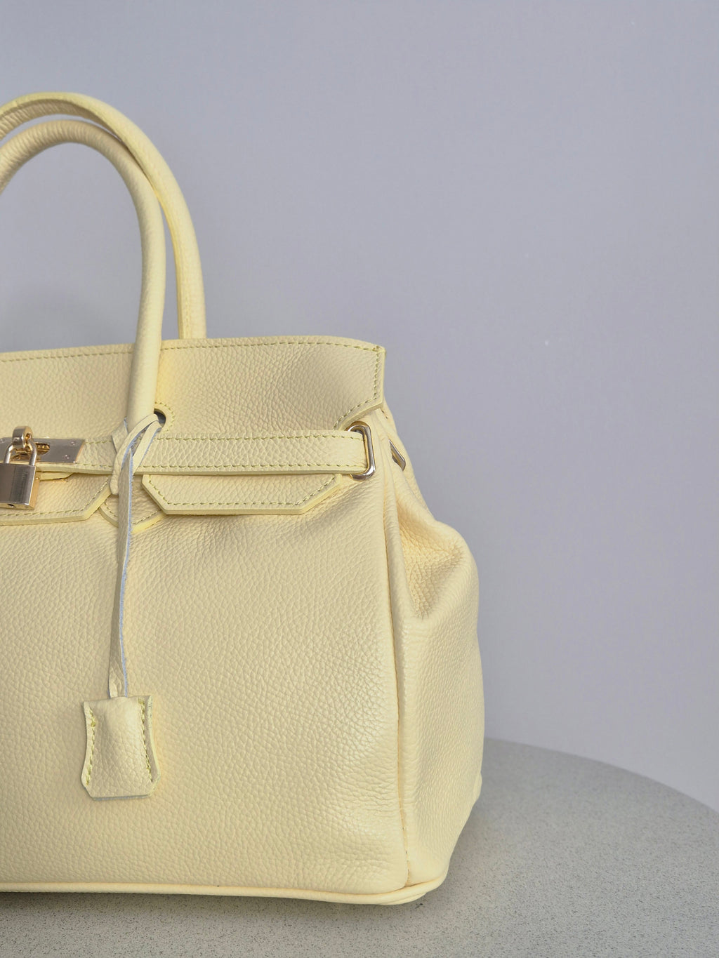 Torebka skórzana ERMA MAXI 03 MEDIUM butter yellow