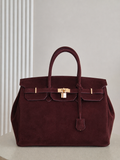 Torebka skórzana Erma Maxi 02 bordo