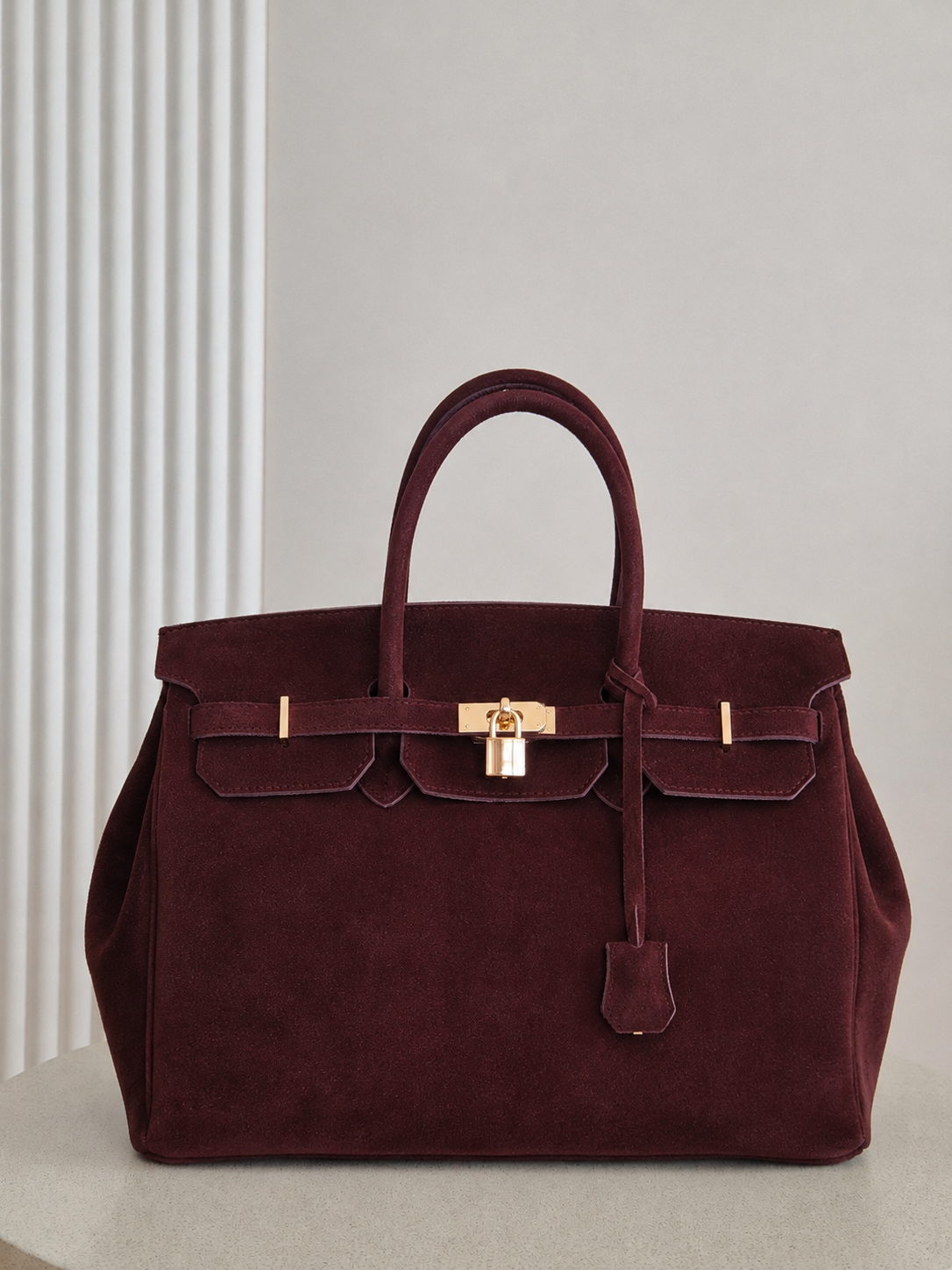 Torebka skórzana Erma Maxi 02 bordo
