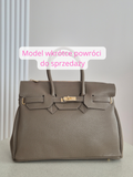 Torebka skórzana Erma Maxi dark taupe