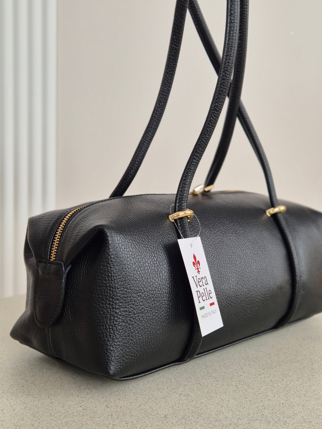 Torebka skórzana BAGUETTE black