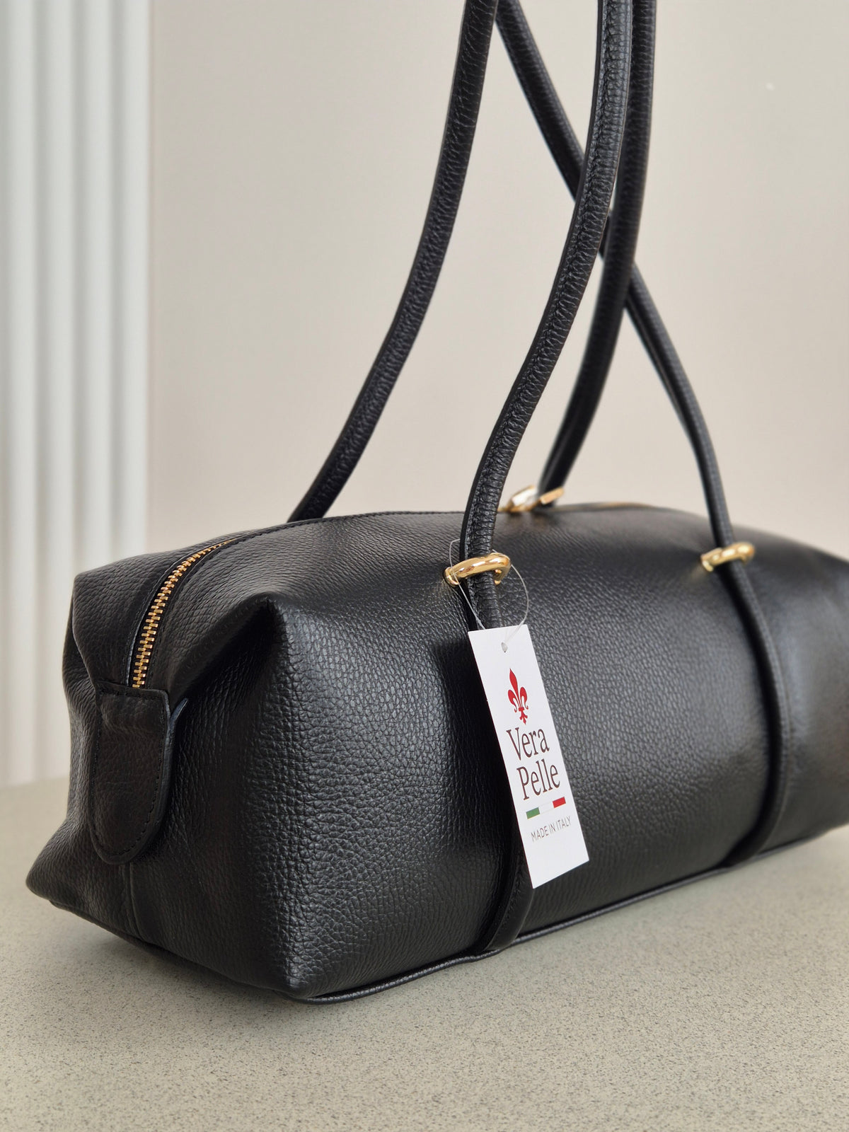 Torebka skórzana BAGUETTE black