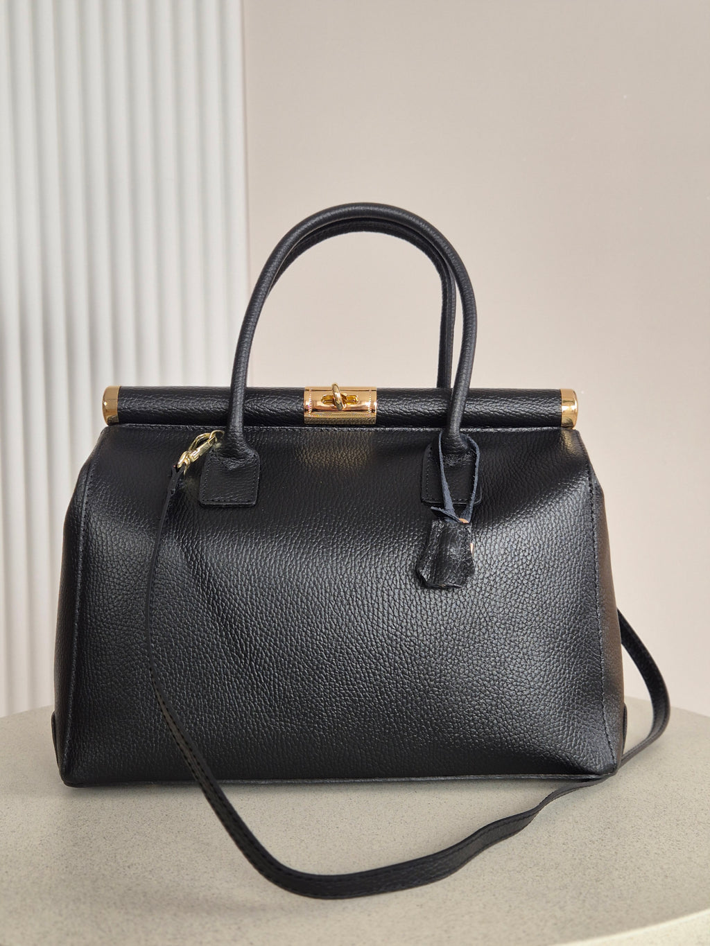 Torebka skórzana Mila bag black