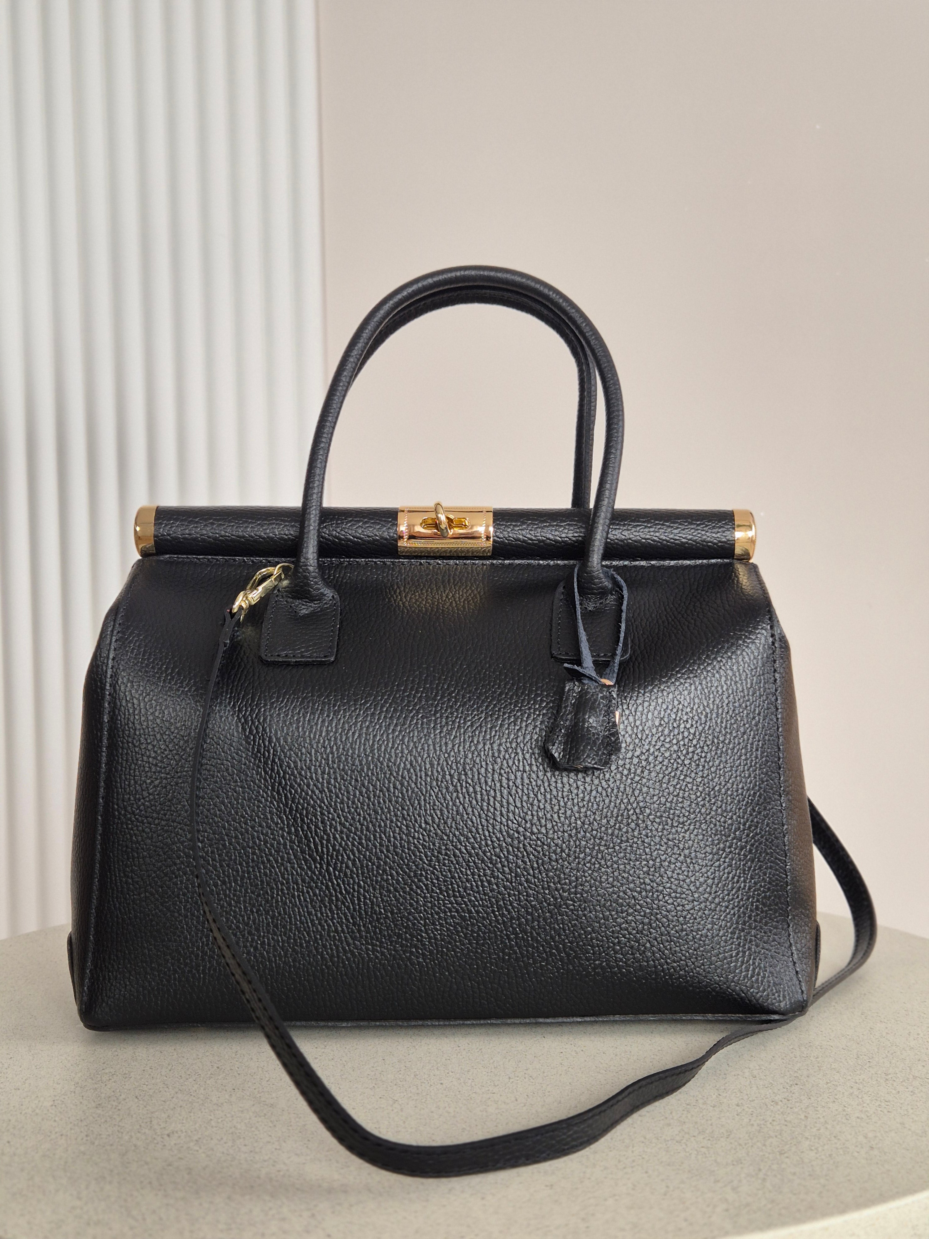 Torebka skórzana Mila bag black