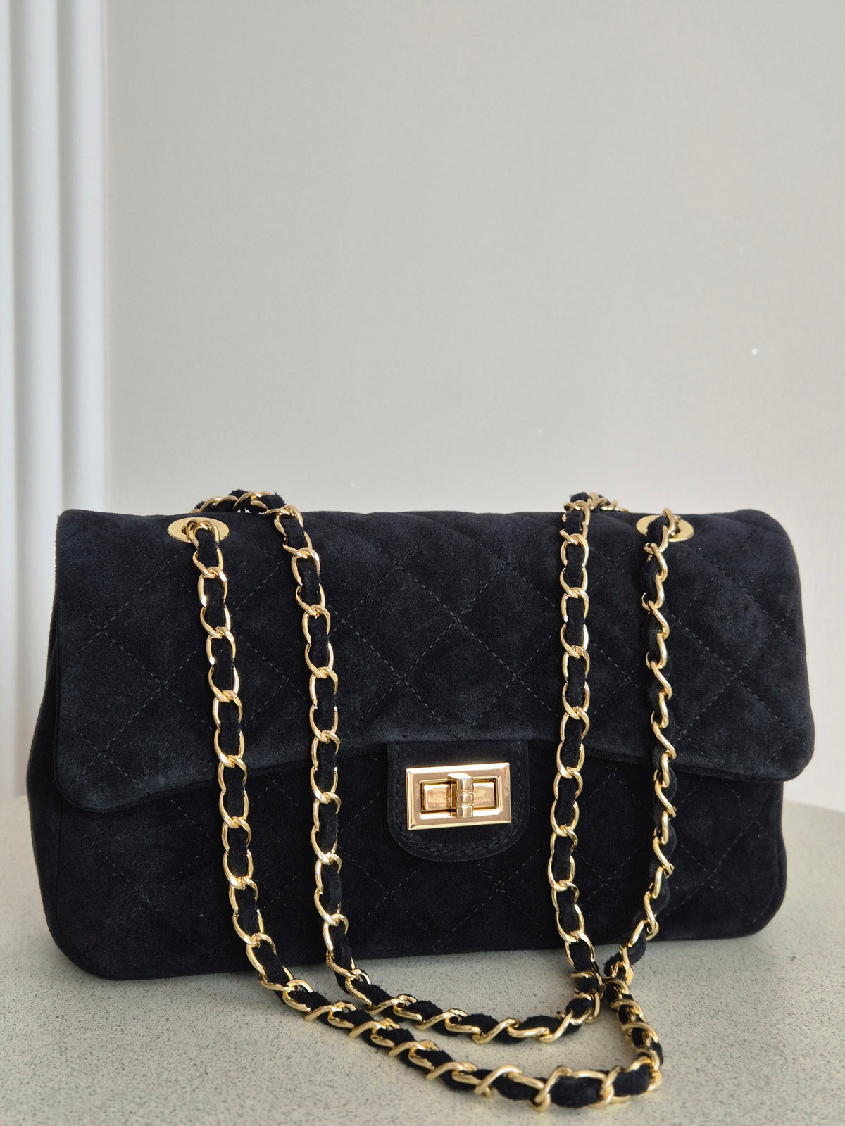 Torebka skórzana VELOUR 02 small black