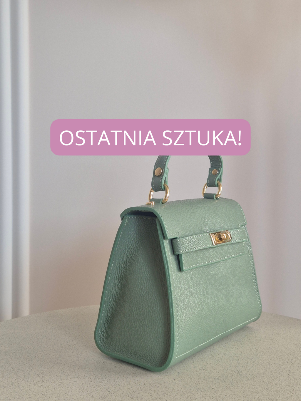 Torebka skórzana ERMA MINI 02 pistachio