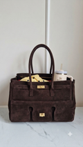 Skórzana torba zamszowa City Maxi suede