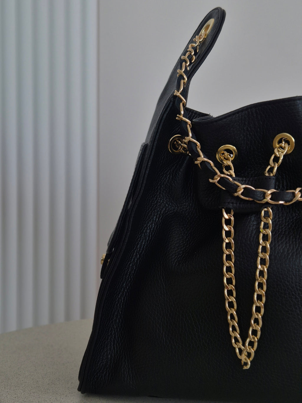 Torebka skórzana Hobo 01 black