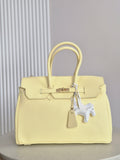Torebka skórzana Erma Maxi butter yellow
