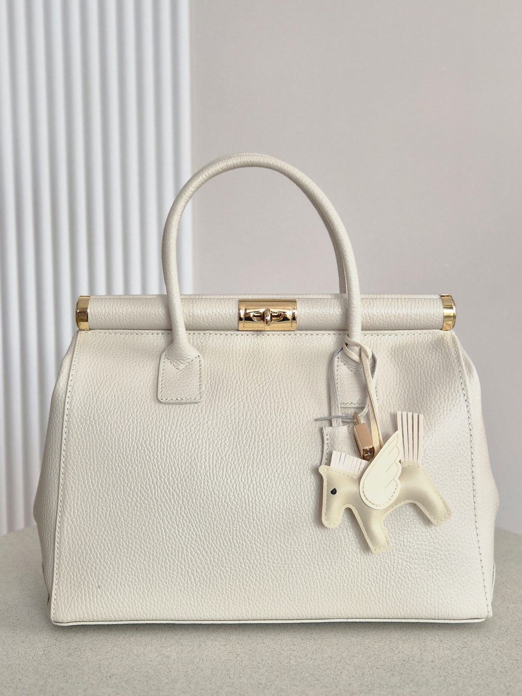 Torebka skórzana Mila bag ecru