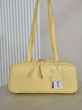 Torebka skórzana baguette 03 butter yellow