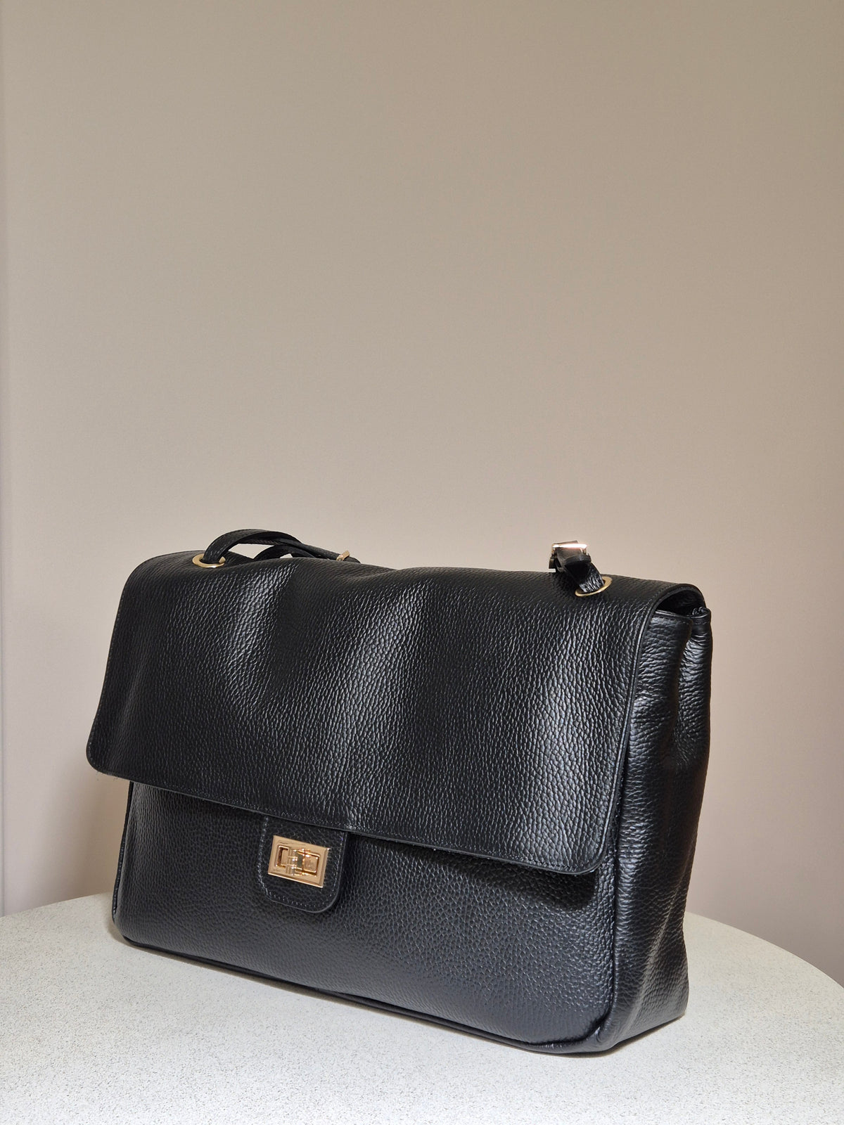 Torebka skórzana MARGOT 02 PREMIUM black
