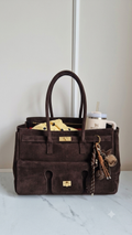 Skórzana torba zamszowa City Maxi suede