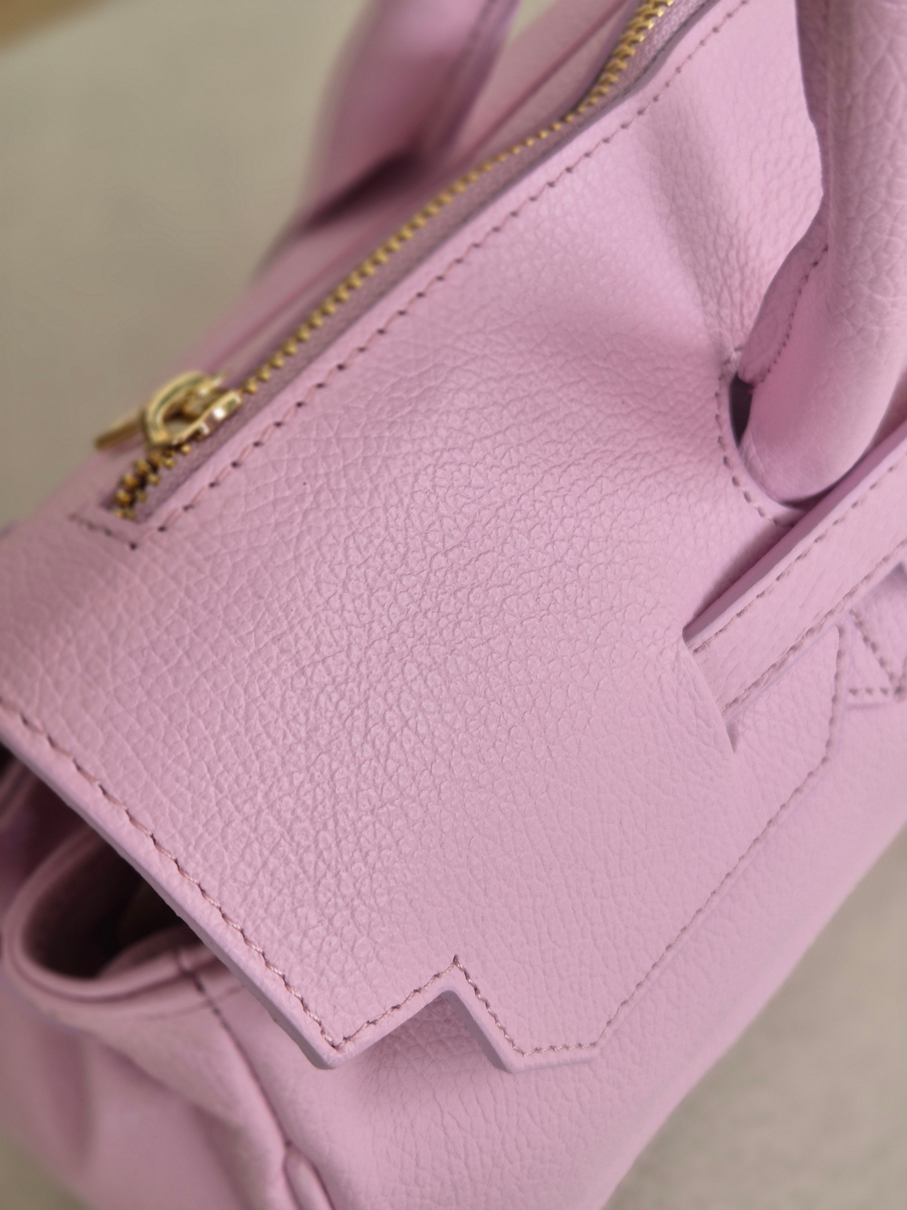 Torebka skórzana Erma Maxi pink