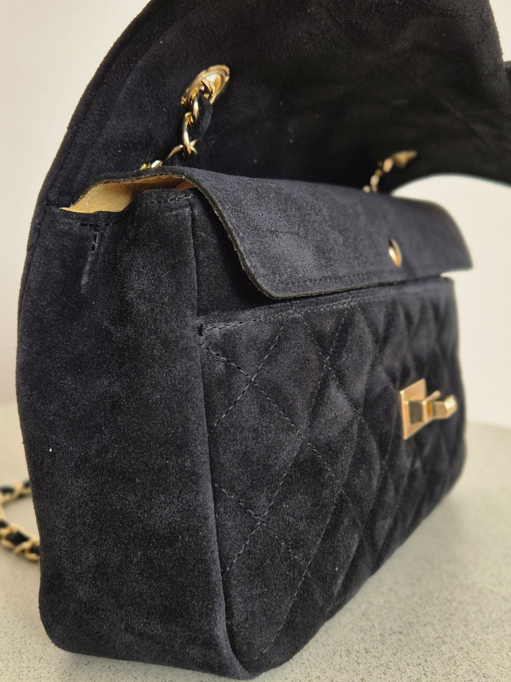Torebka skórzana VELOUR 02 small black