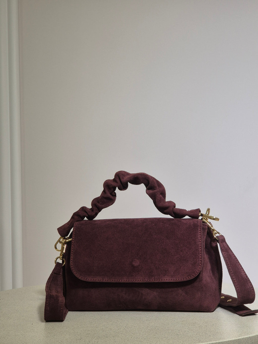 Torebka skórzana MATILDE premium bordo