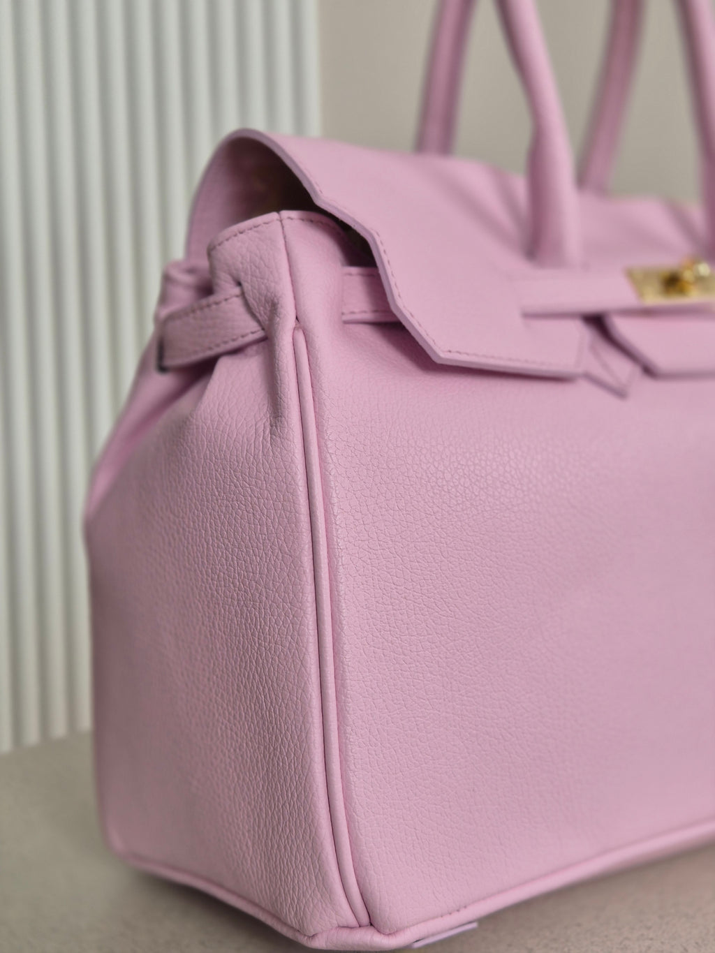 Torebka skórzana Erma Maxi pink
