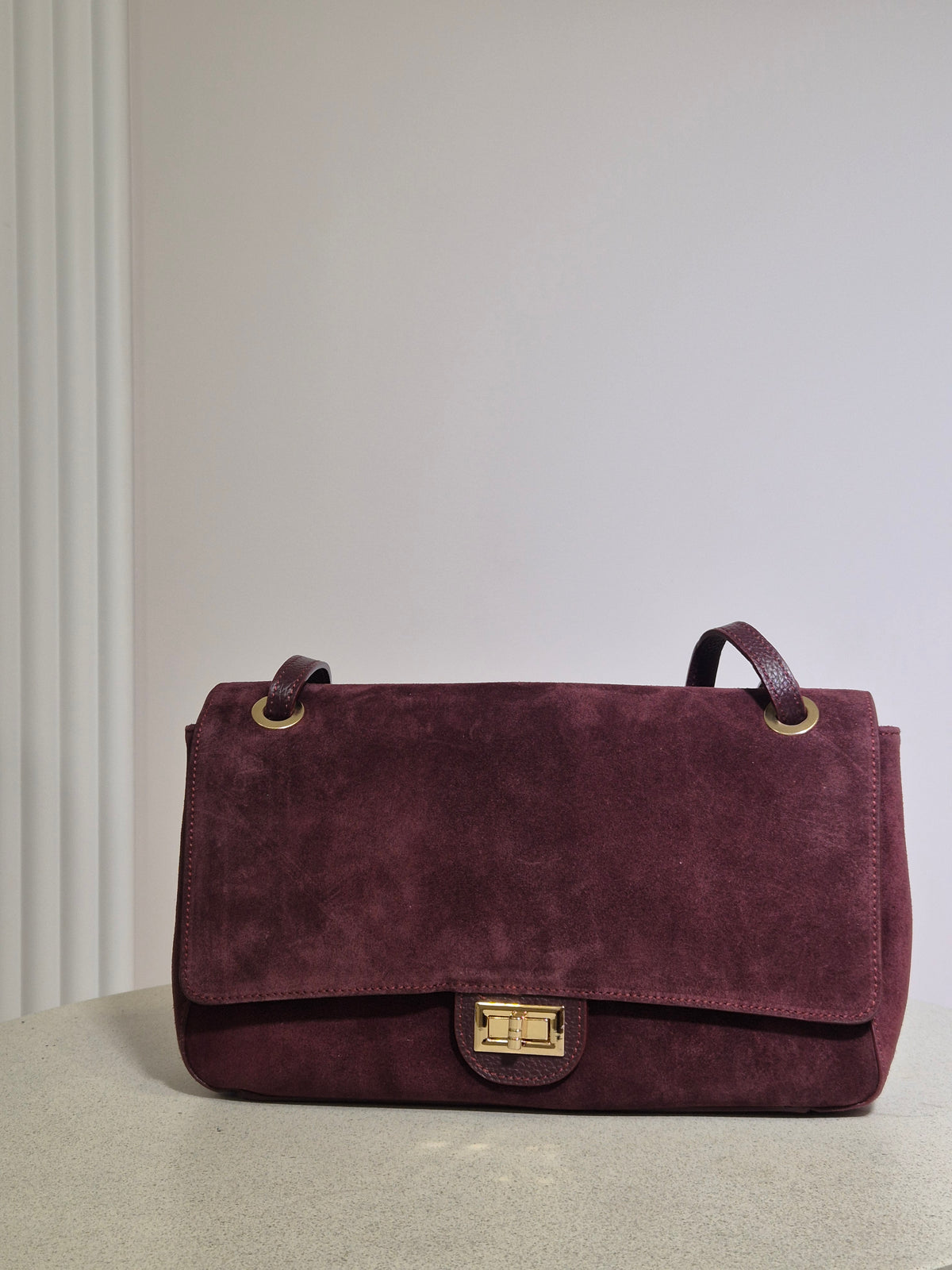 Torebka skórzana MARGOT 01 premium bordo