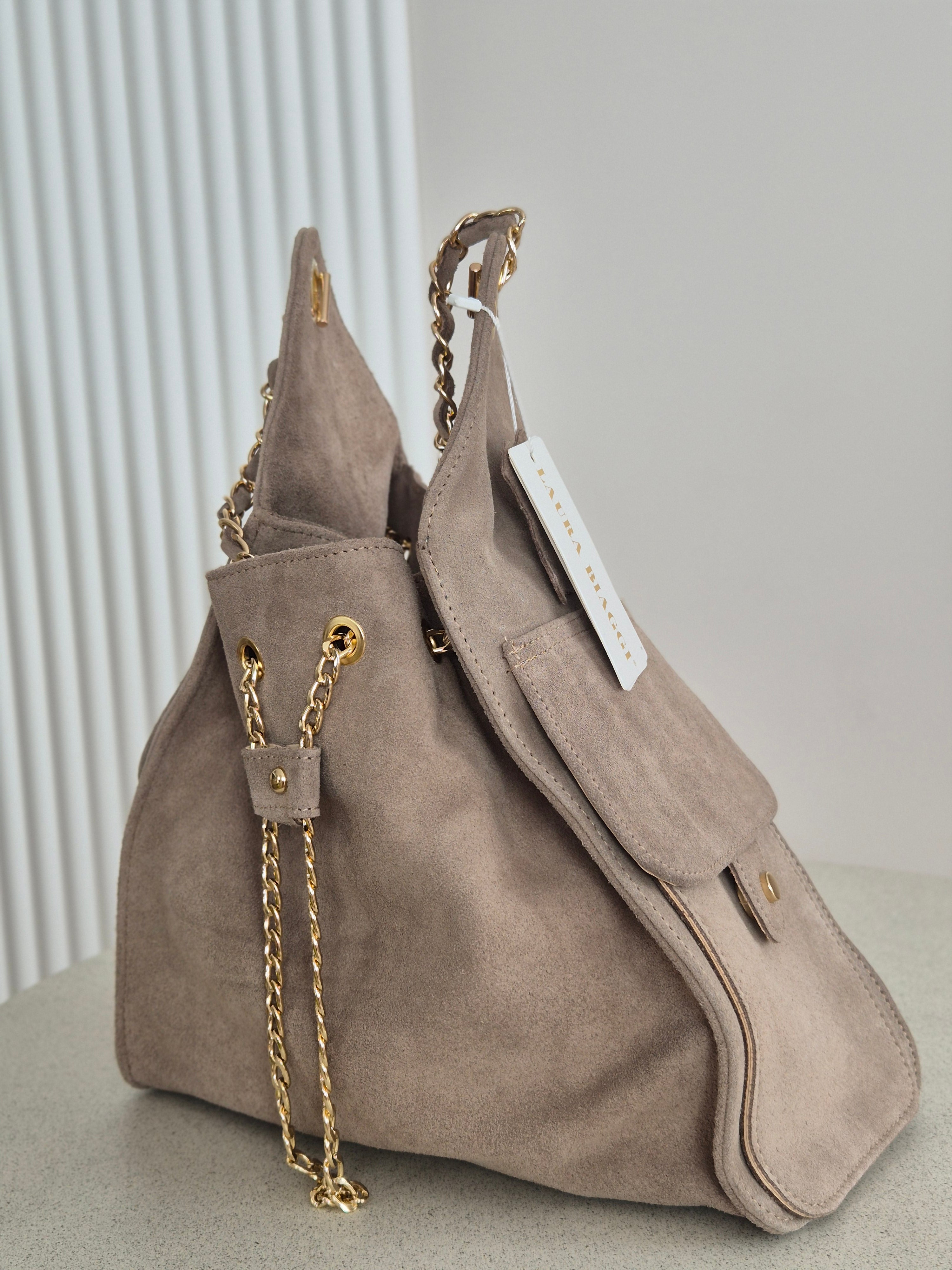 Torebka skórzana Hobo 01 Mocha