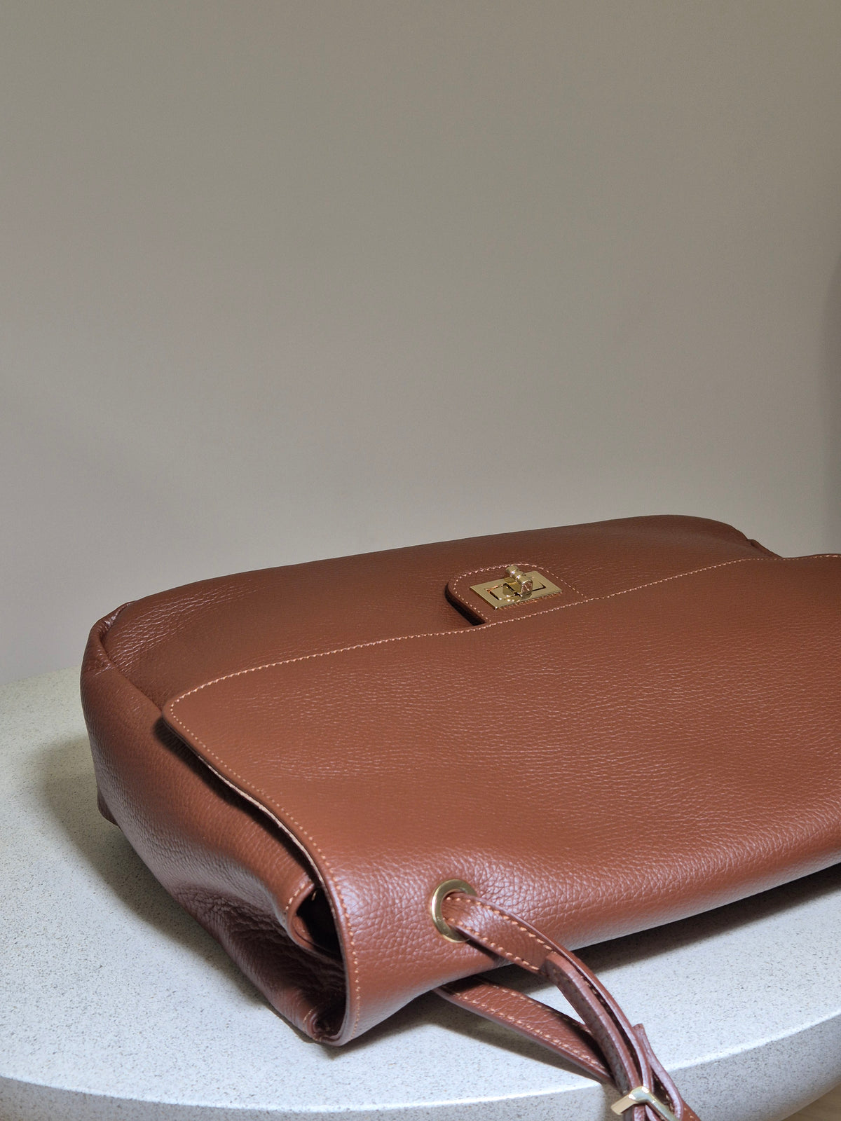 Torebka skórzana MARGOT 02 PREMIUM camel