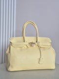 Torebka skórzana ERMA MAXI 03 MEDIUM butter yellow
